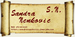 Sandra Nenković vizit kartica
